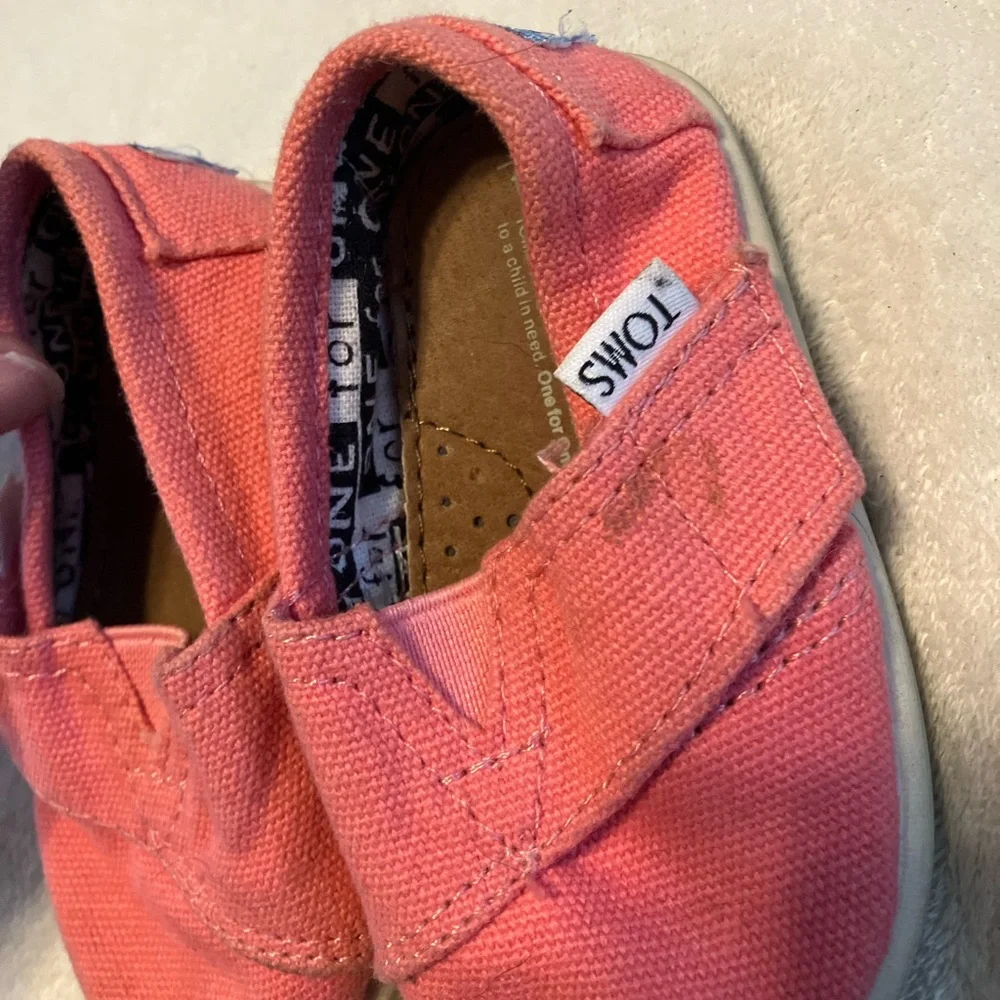 Toms Pink Moccasin Slip-Ons with Canvas Comfort